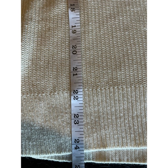 Lauren Ralph Lauren Cream Lace Up Sweater Women's‎ Knit Pullover - Picture 6 of 9